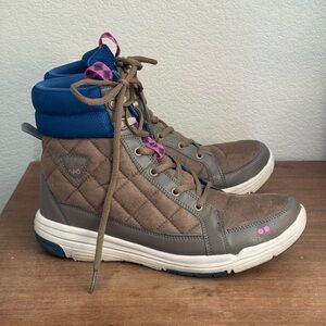 Ryka Aurora Women's Brown and Blue Winter Boots